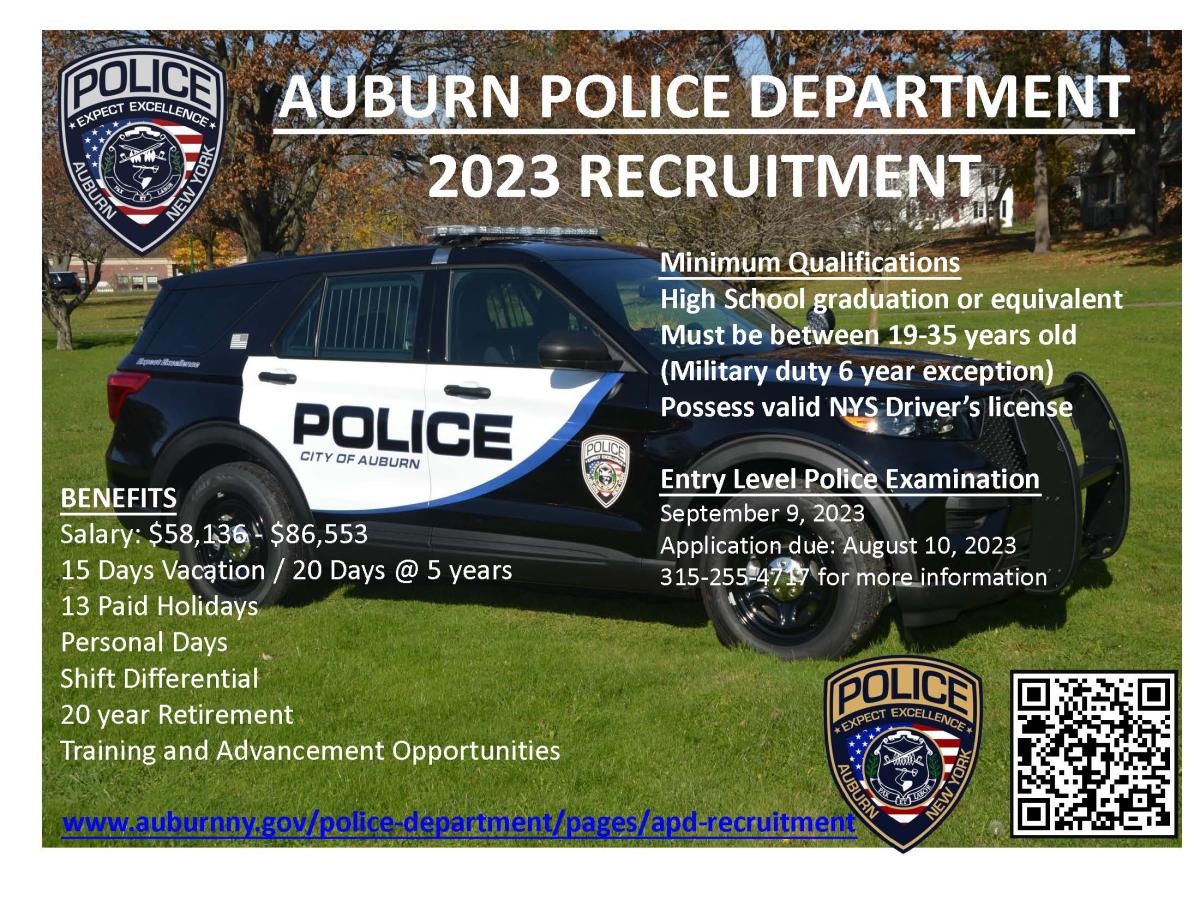 auburn police department recruiting ad