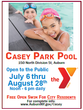 Casey Park Pool to open July 6 through August 28, 2022