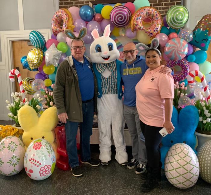 Mayor Giannettino with Easter Egg Hunt Sponsors Matson &amp; Kellogg Bnefits Group, LLC