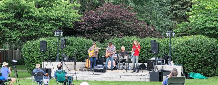 Mark Doyle and the Maniac Perform as part of the Hoopes Park Summer Concert Series 2023