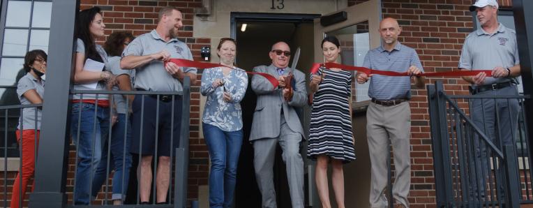 Ribbon Cutting Ceremony at Nic's Ride For Friends Clubhouse on Chapel St  