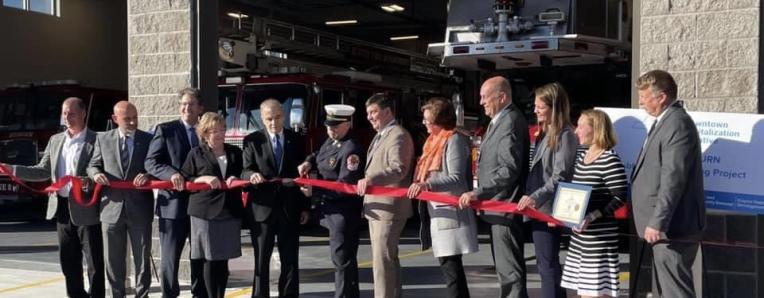 Ribbon Cutting Ceremony for the New Auburn Public Safety Building, Auburn, NY  Fire Department 