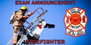 Auburn Civil Service Commission Announces Firefighter Exam to be Given October 10, 2020