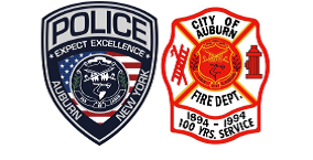 Auburn Police and Auburn Fire Department Badges