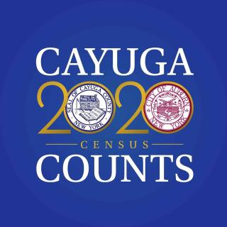 Auburn and Cayuga County 2020 U.S Census Complete Count Logo