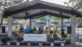 Perform 4 Purpose at Market Street Park 2018