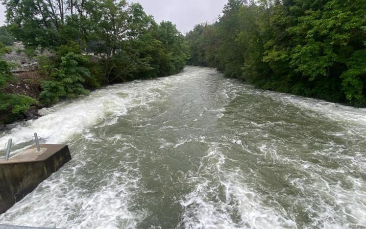 Owasco River High Flow from August 2021