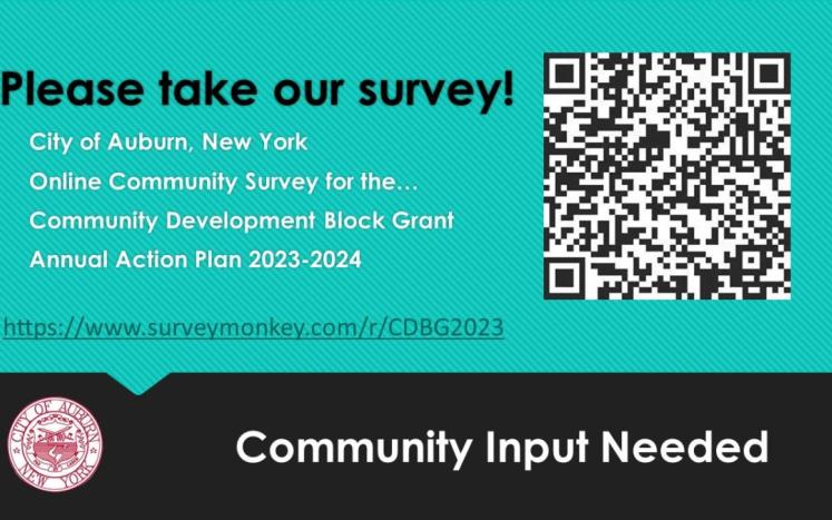 Online Community Survey for 2023 - 2024 CDBG Action Plan