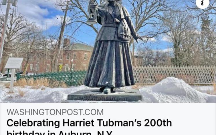 Celebrating Harriet Tubman's 200th Birthday in Auburn, NY